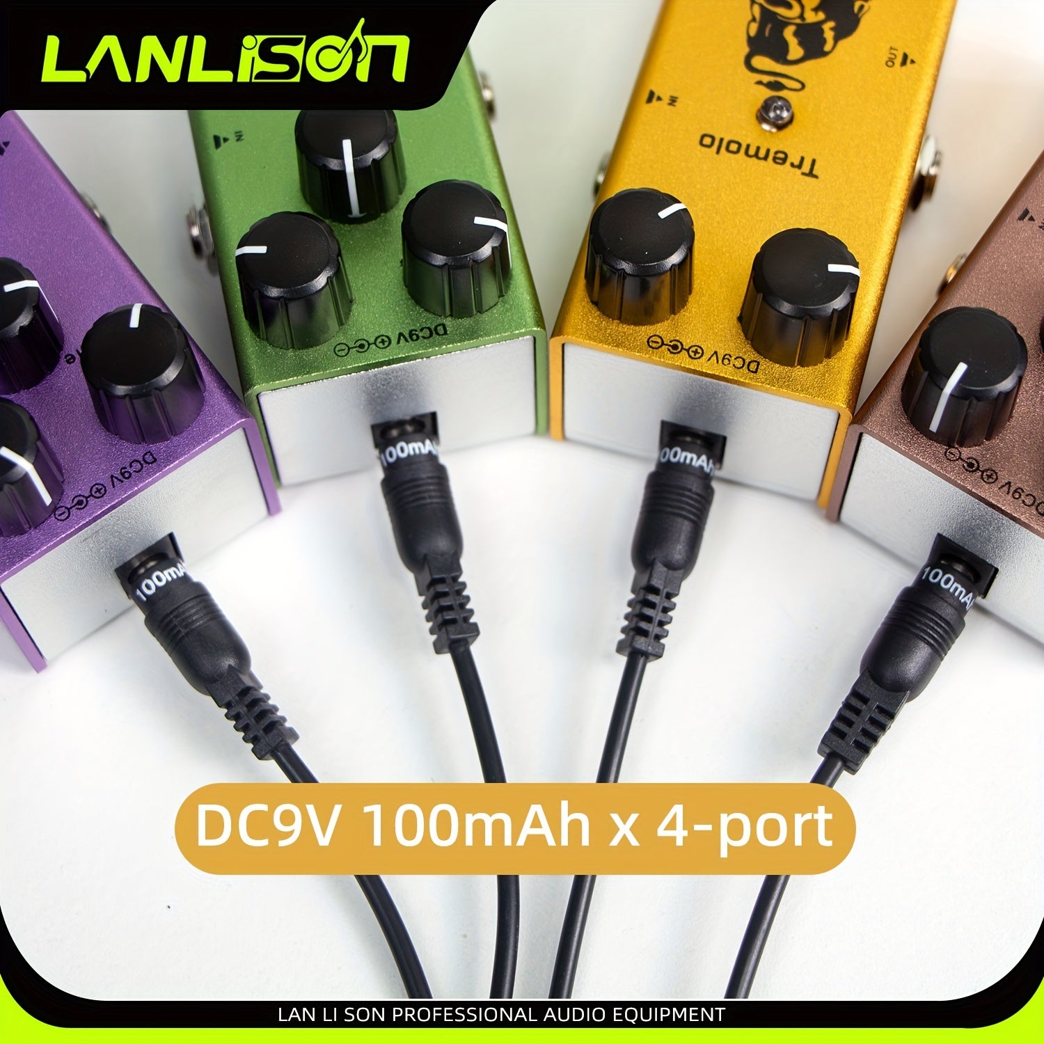 Guitar Pedal Power Supply 8-Port Isolated DC with USB Charging Adapter