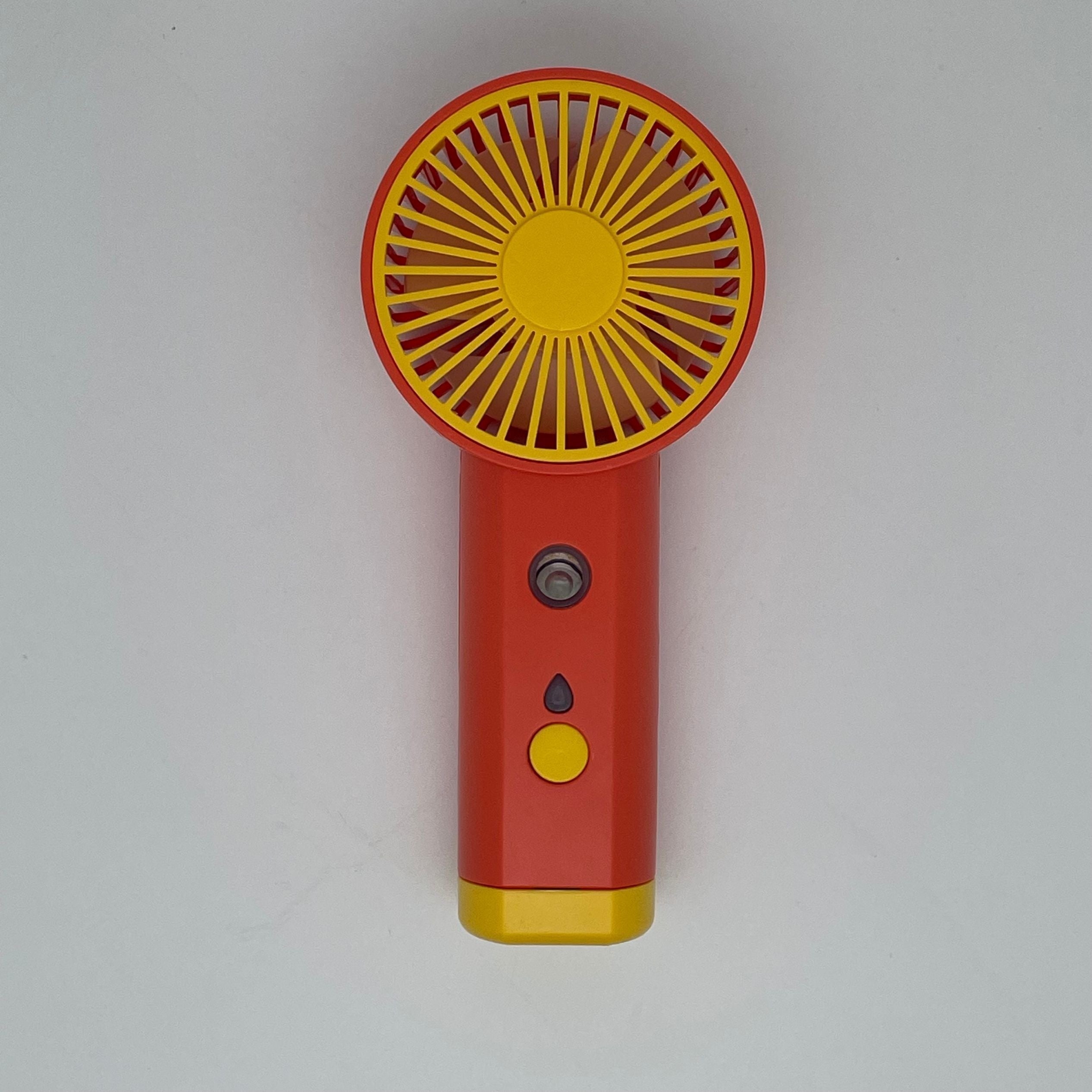 Mini Handheld Fan with Mist Humidifier, Rechargeable, Portable for Travel Desk