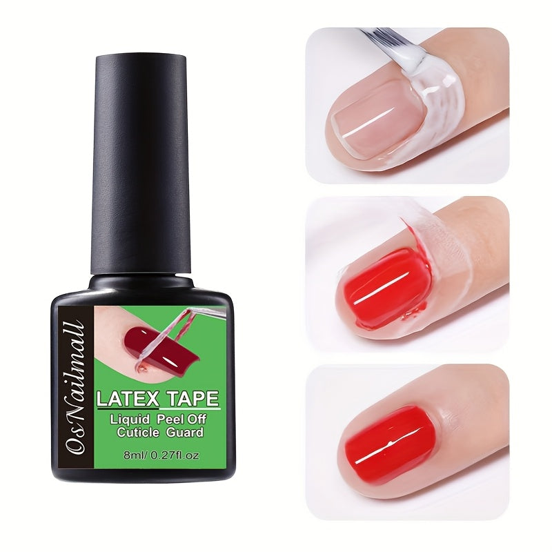 Cuidado de uñas unisex protector de cutículas exfoliante barrera color beige claro herramienta de manicura