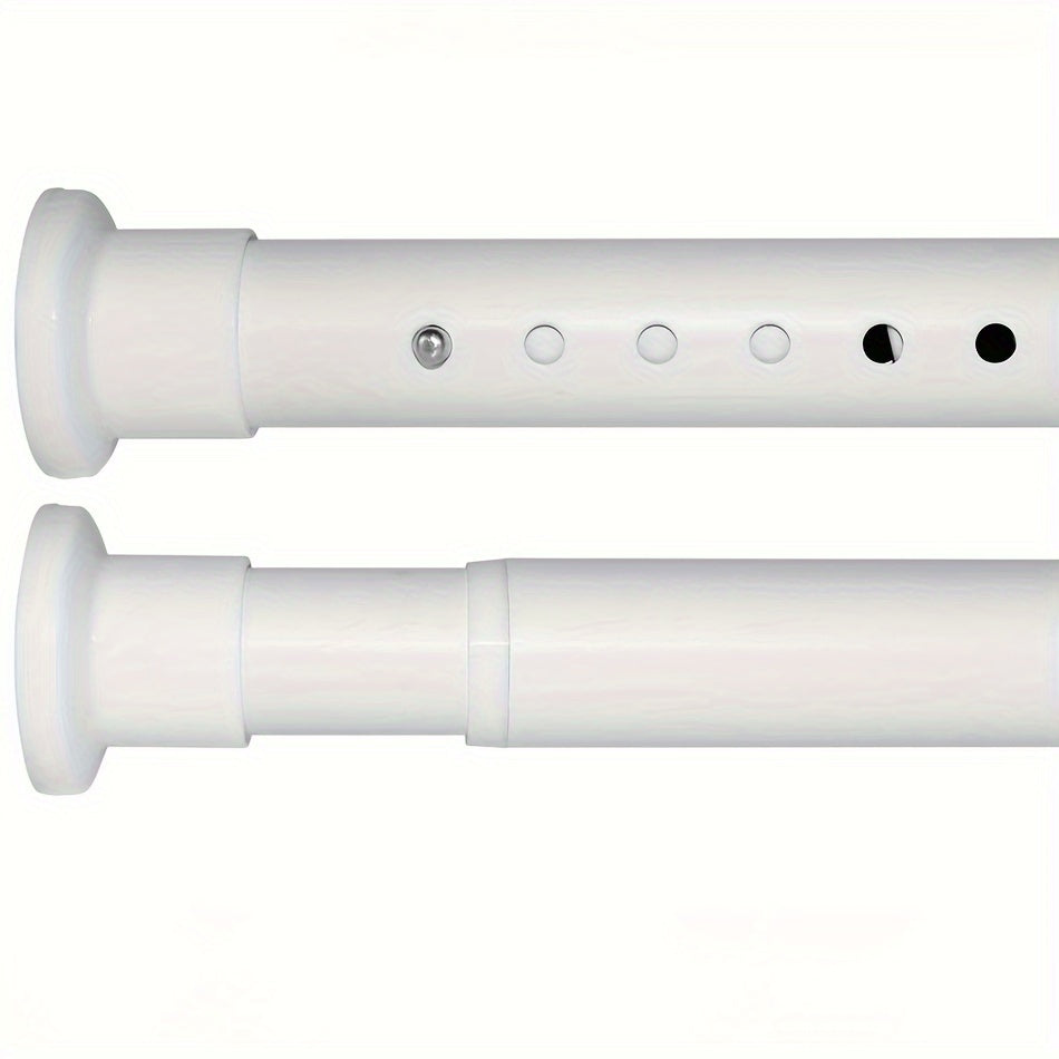 Heavy Duty Adjustable Metal Tension Curtain Rod for Shower Room Divider Window