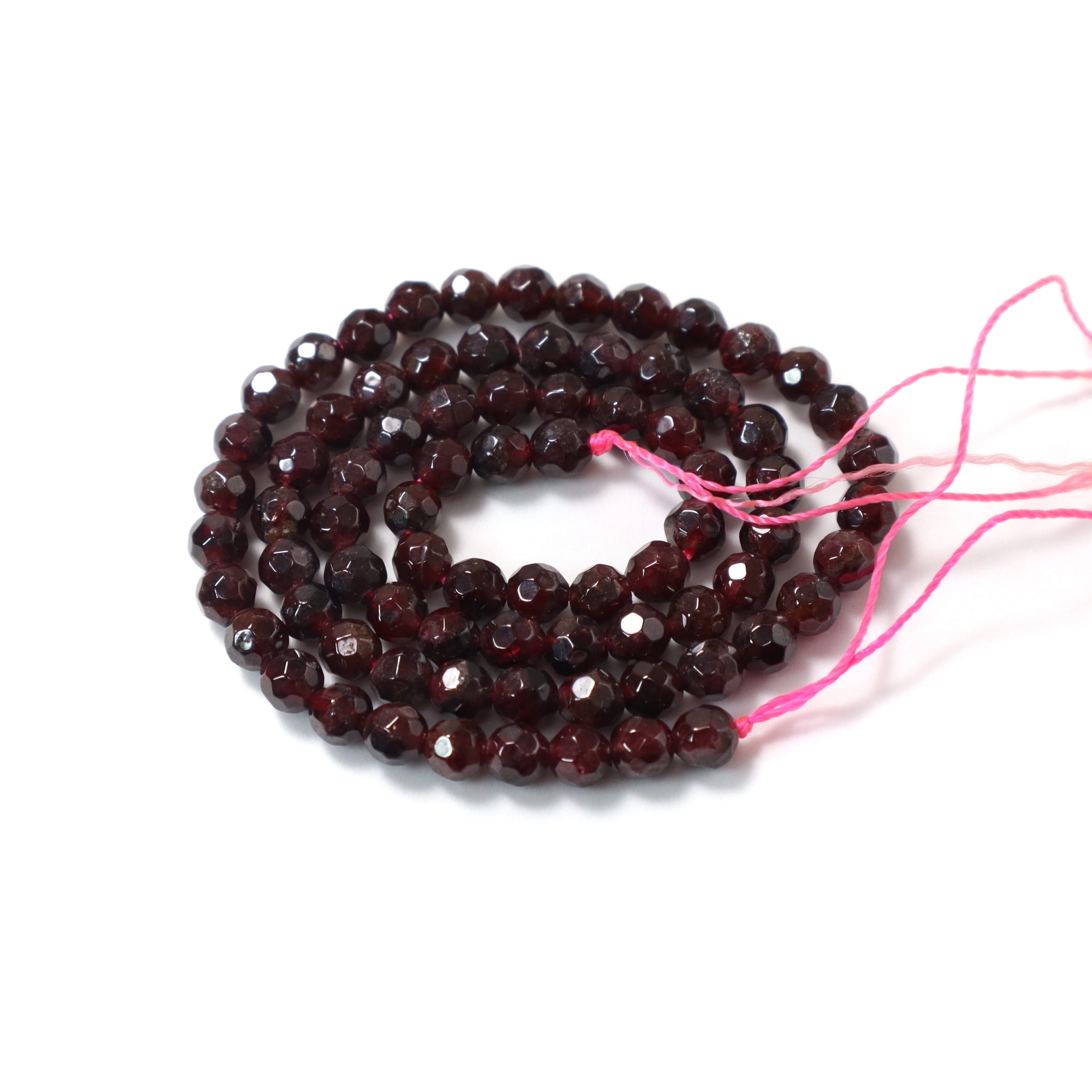 Sun'iy zargarlik DIY bilaguzuk va uzuk to'plami, garnet kristalli va tilla bilan