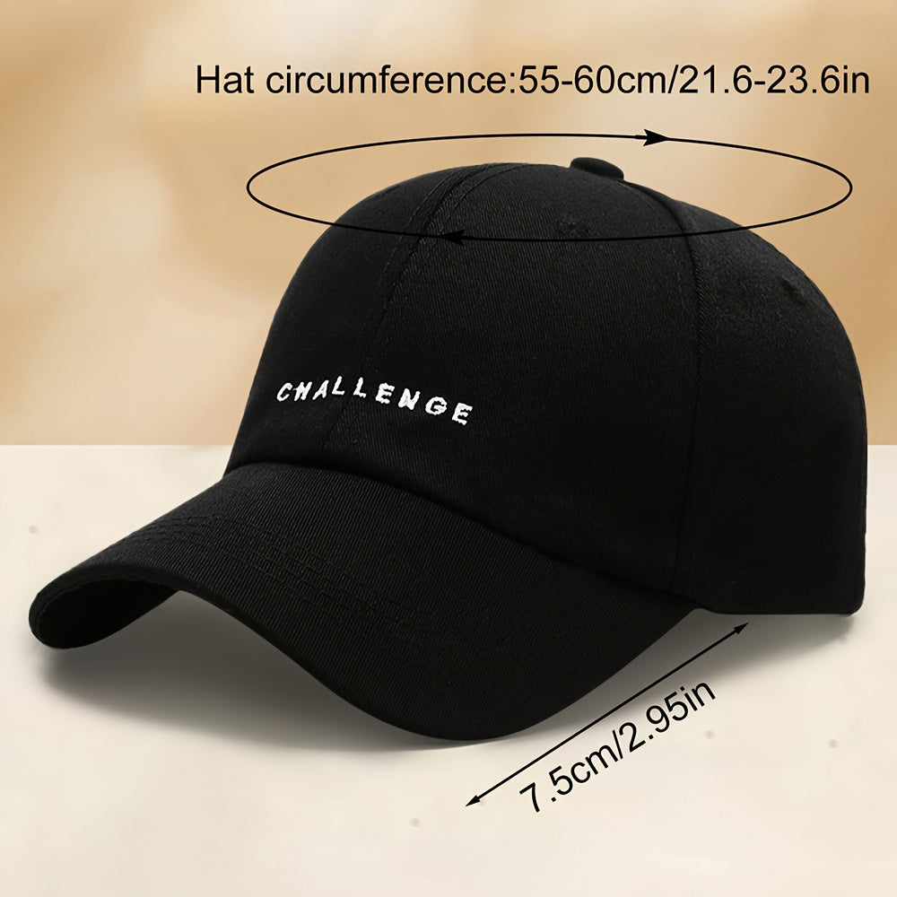 Embroidered Baseball Cap Adjustable Lightweight Polyester Casual Outdoor Unisex