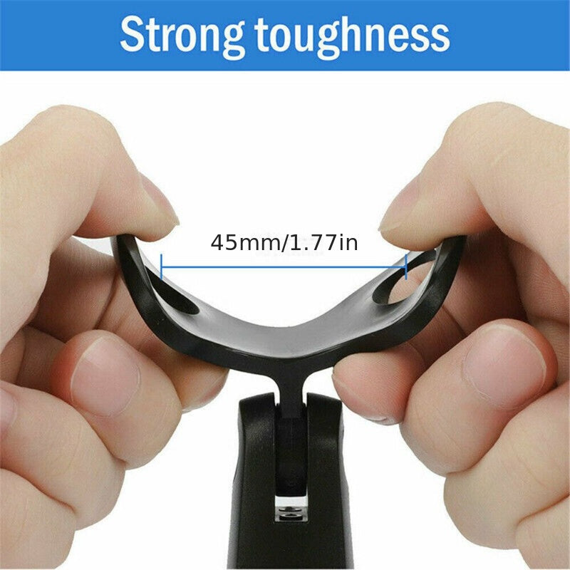 Universal Microphone Clip Holder Set for Wired and Wireless Microphones Durable Rotatable Black 4 Pack