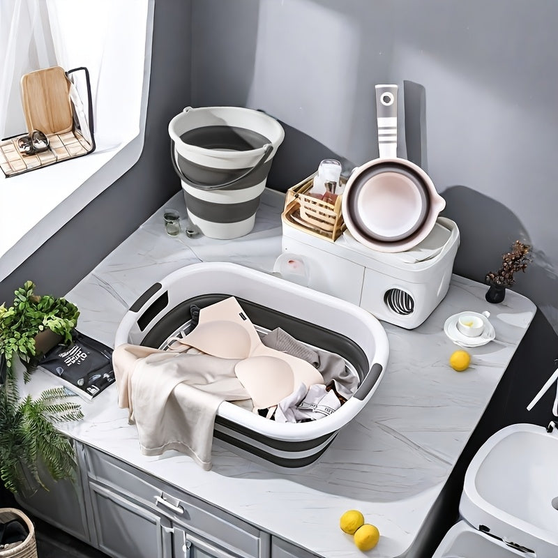 Yopilishi mumkin bo'lgan Uy Havzasi To'plami, Yuvish Kova, Savat, Qozon uchun kir yuvish, Tabiy, Plyaj