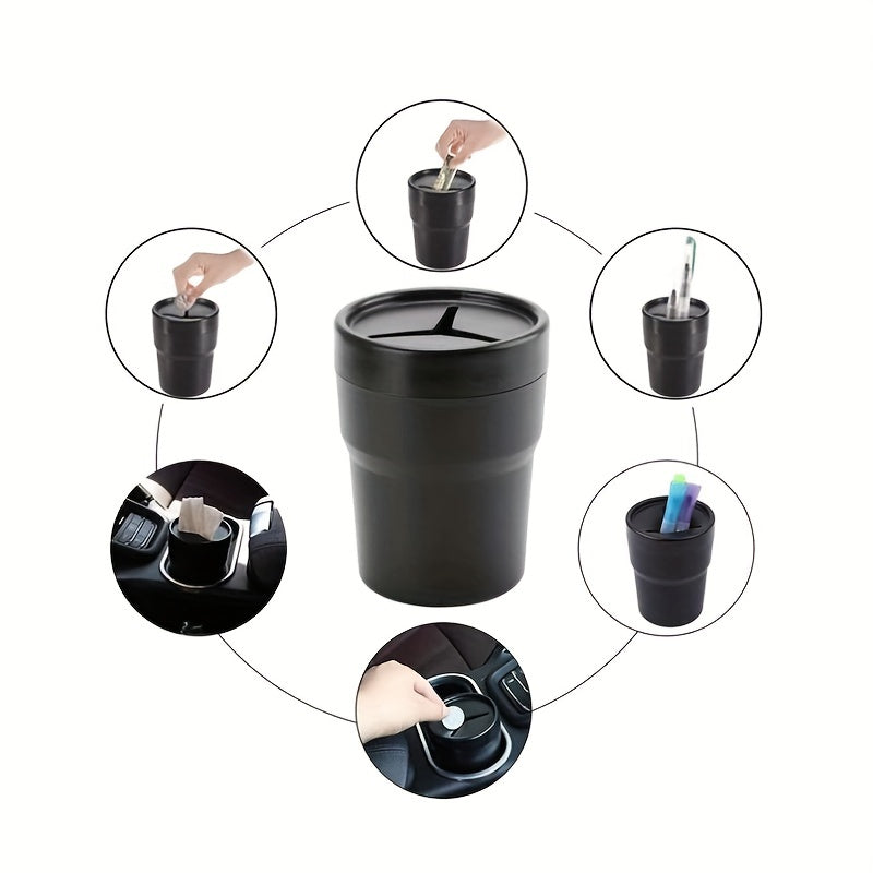 Organizador de plástico para almacenamiento de coche, compacto y duradero