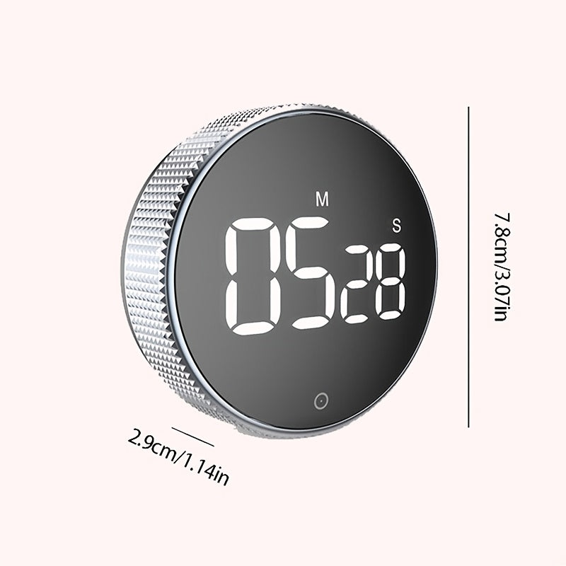 1 dona Magnitli Raqamli Oshxona Taymeri, Katta LED Ko'rsatuvchi bilan, Ovoz Darajasini Sozlash mumkin, PUTON Stol Funktsiyasi. Pishirish, Pishirish, Sinf, Sport va O'rganish uchun Ideal. Yoqimli dizayn, batareya yo'q