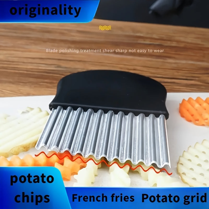 Ko‘p funksiyali zanglamaydigan po‘latdan yasalgan oshxona pichog‘i, kartoshka bo‘laklagich, to‘lqinli kesuvchi