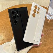 Silicone Wristband Case for Samsung Galaxy S24 S23 Ultra Plus with Lens Protection