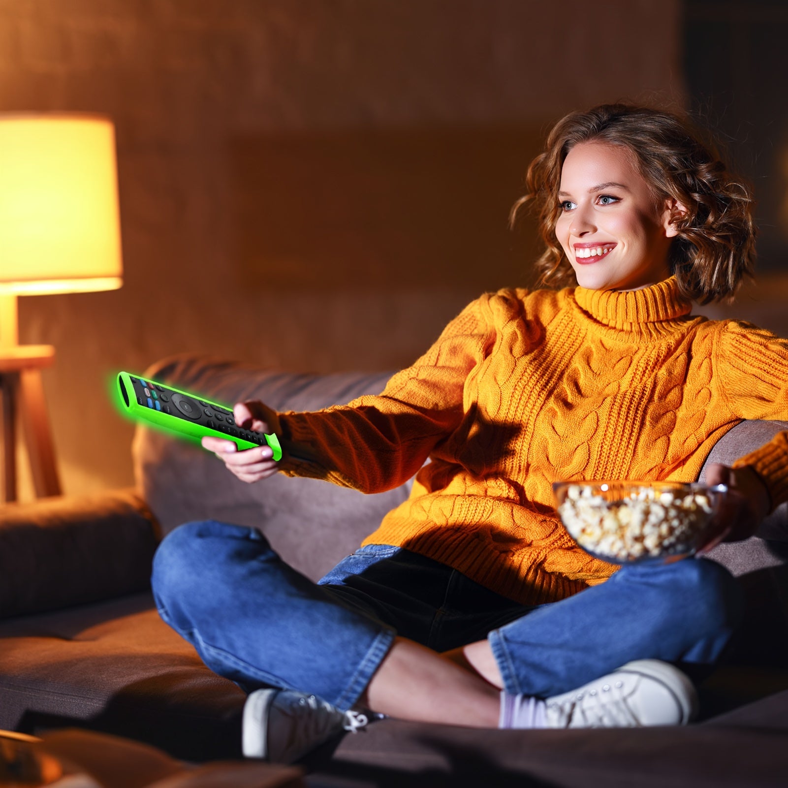 Glow-in-the-Dark Silicone Remote Cover for Vizio D Series TV Remote Control