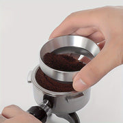 Juego de anillos Coffee Catcher 51mm 53mm 58mm para mango de molinillo, anti-polvo volador, dosificación con tela