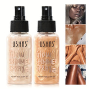 Glow Shimmer Spray Highlighter Liquid Illuminator for Face & Body 2.7 fl oz