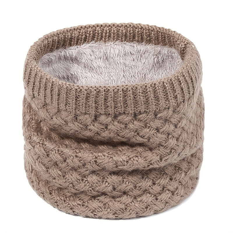 Striped Knitted Warm Neck Scarf for Men Women Winter Outdoor Ski Riding