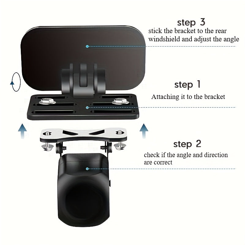 Adjustable Rearview Camera Mount for SUVs Trucks Vans Dash Cam Holder