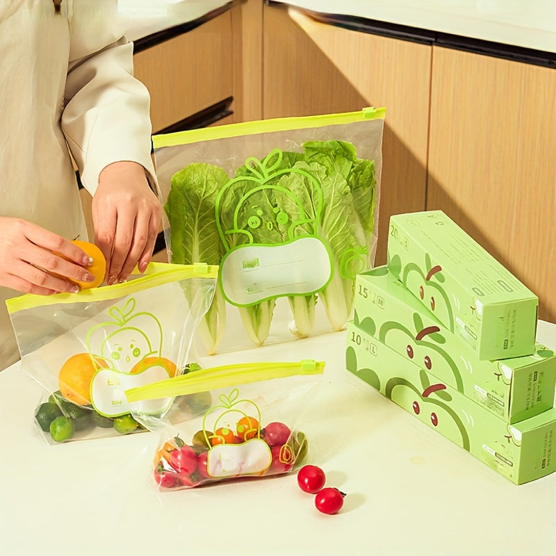 Juego de bolsas reutilizables con cierre zip, contenedores de almacenamiento transparentes de grado alimentario para viajes, camping, cocina y congelador