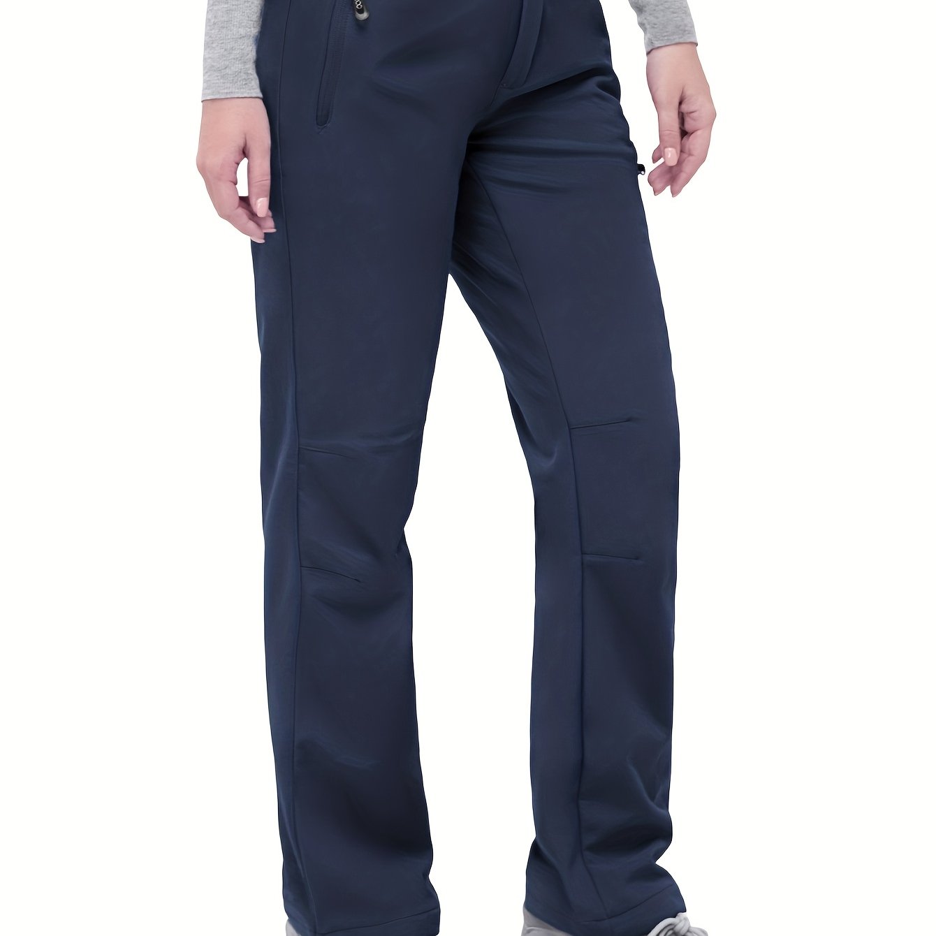 Women's Fleece-Lined Snow and Ski Pants Windproof Warm Outdoor Plus Size