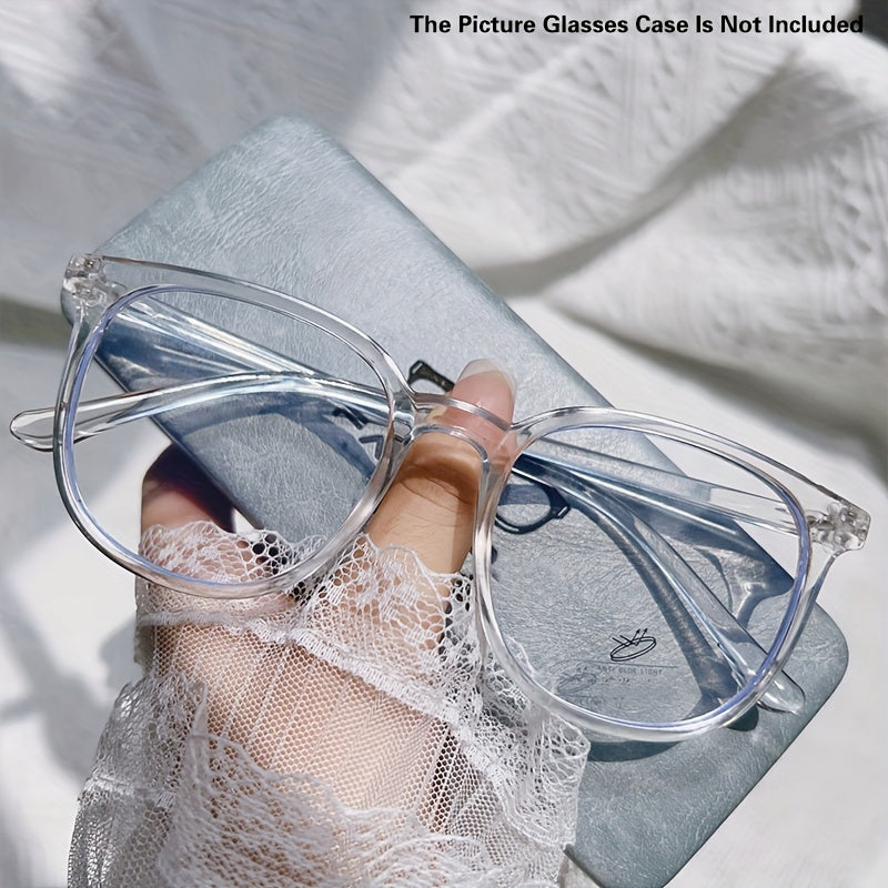 Gafas de lentes transparentes redondas para hombres y mujeres, moda retro, gafas para ordenador