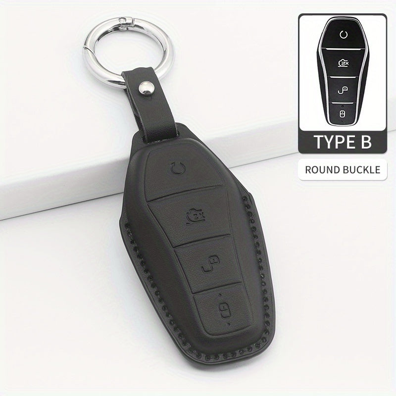 PU Leather Key Case for 25 Car Models Compatible with D9 Z9 Seagull