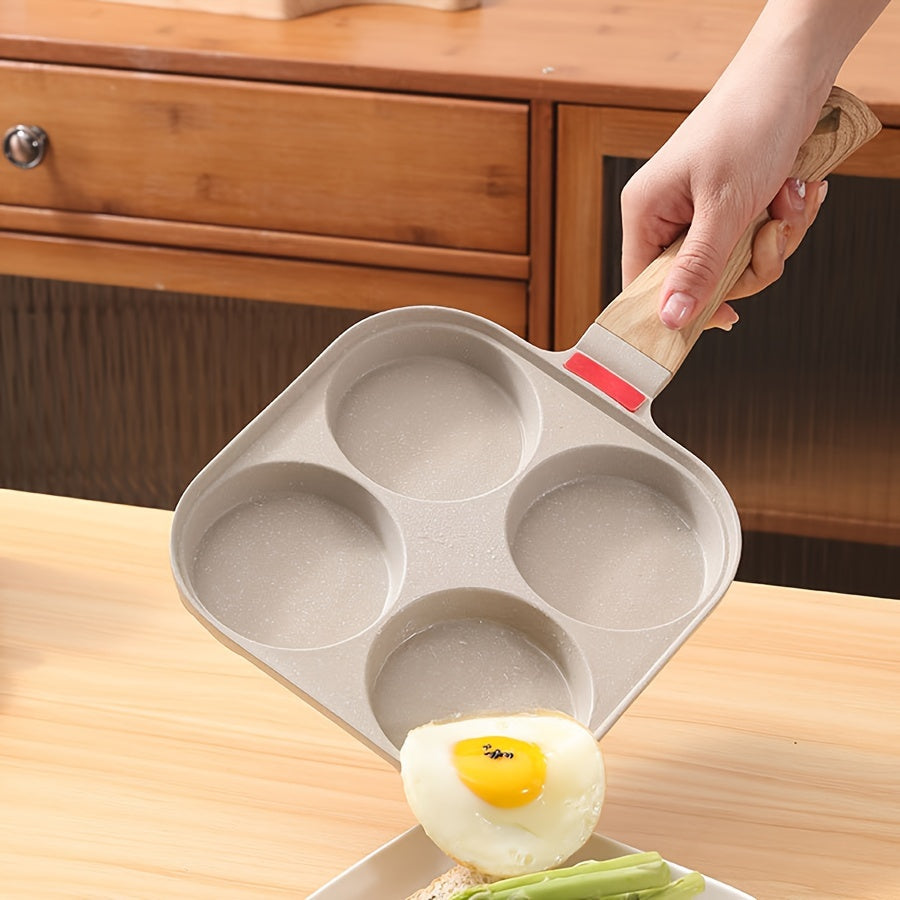 Sartén antiadherente de 4 tazas con tapa, utensilios de aluminio para cocinas de gas y inducción