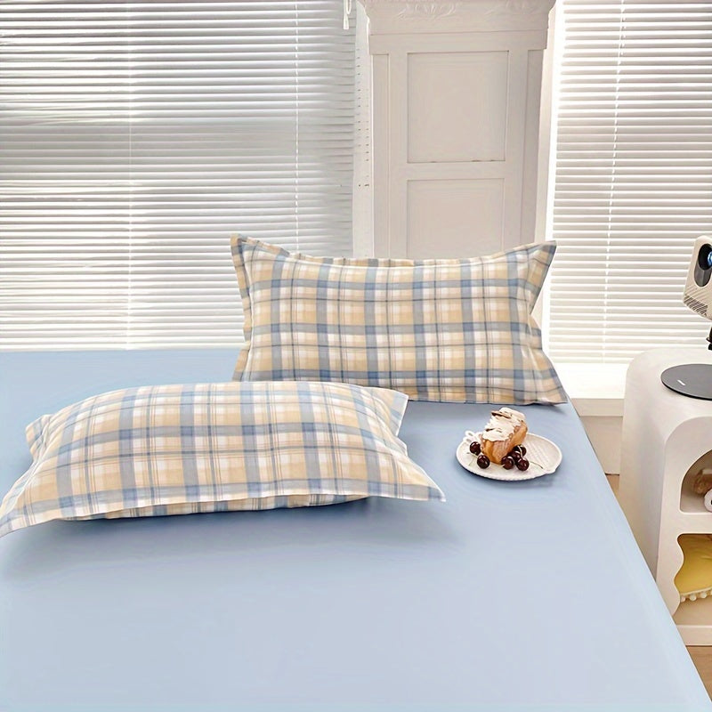 Geometric Print Pillowcase for Dorms and Bedrooms Soft Cozy Easy to Clean