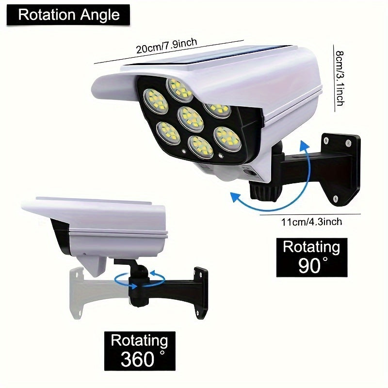 Outdoor Solar Wall Light with Fake Camera and Motion Sensor Security Light
