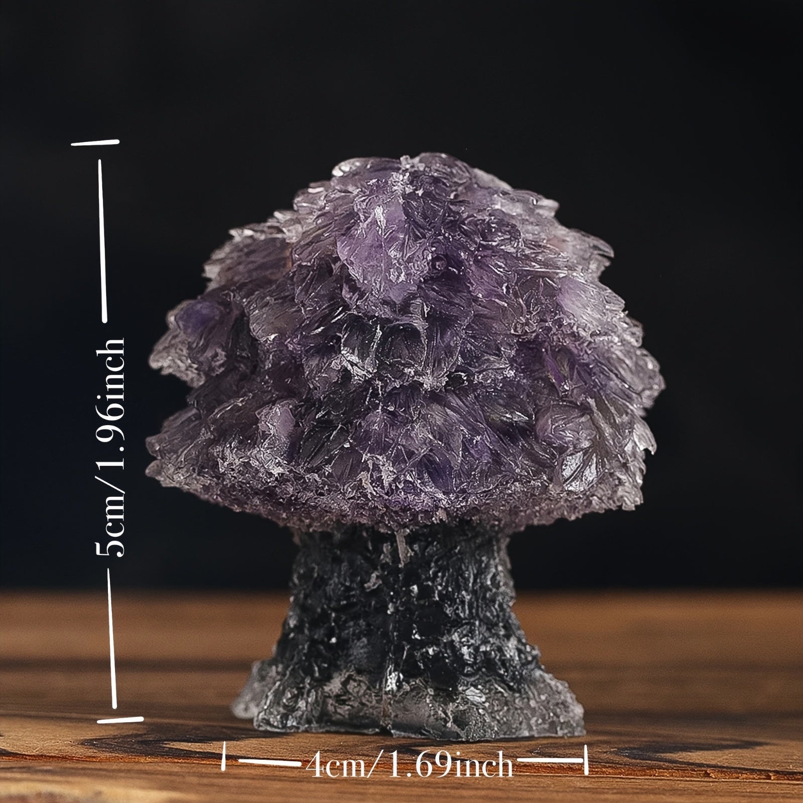 Amethyst Crystal Money Tree with Fluorite Base for Wealth and Luck Home Decor
