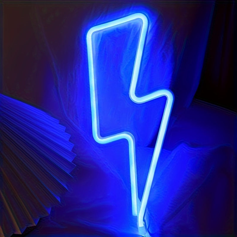 Blue Neon Sign USB Battery Powered Wall Decor for Bars Parties Bedrooms Gaming Rooms
