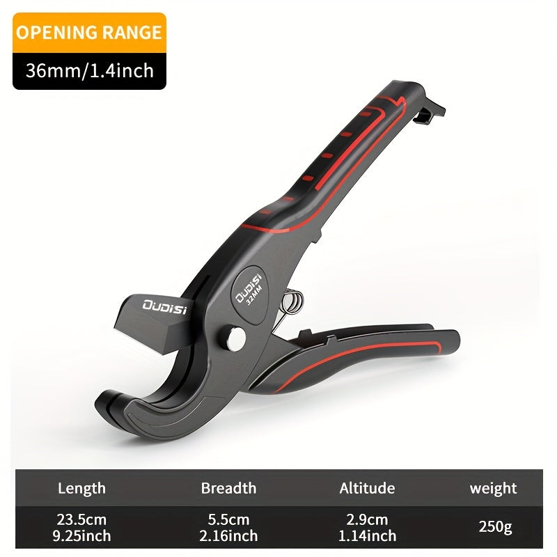 Heavy Duty Pipe Cutter Scissors for PVC, ABS, PE, Vinyl and Rubber Tubing