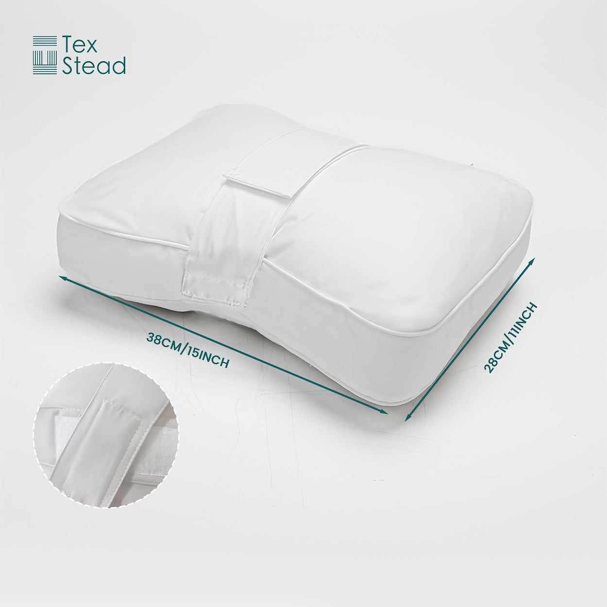 Portativ, Mashinada Yuvish Mumkin Bo'lgan Tomon Yotganlar Uchun Qilingan Oyoq Qo'llab-quvvatlovchi Yostiq - Kulrang Rang, Poliestir Fibrasi To'ldirish