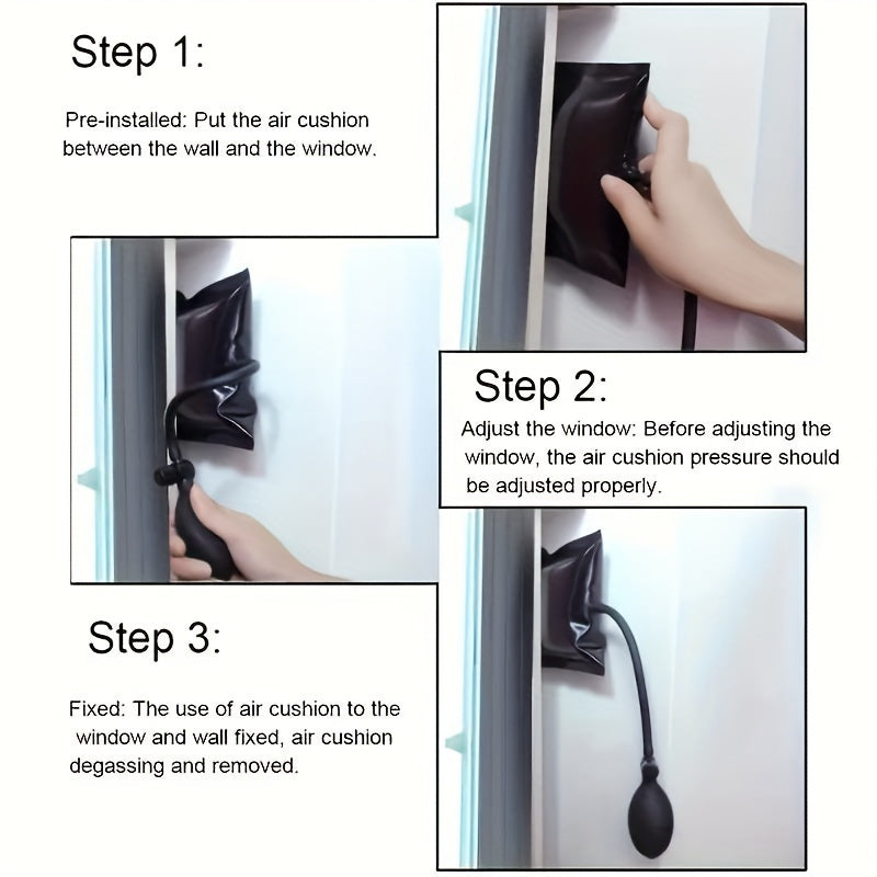 Auto Repair Tool Kit with Inflatable Airbag and Air Pump for Car Doors and Windows Installation