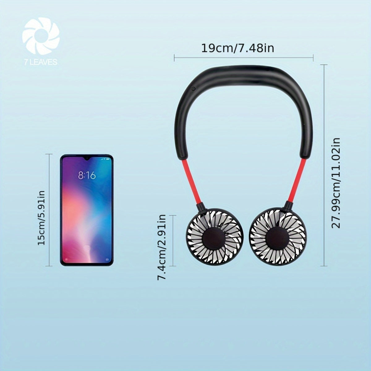 360° Портативный вентилятор с функцией высокой скорости и перезаряжаемой литиевой батареей, изготовленный из пластика, поставляется с несколькими компонентами для охлаждения, идеален для использования в помещении и на улице, USB перезаряжаемый.