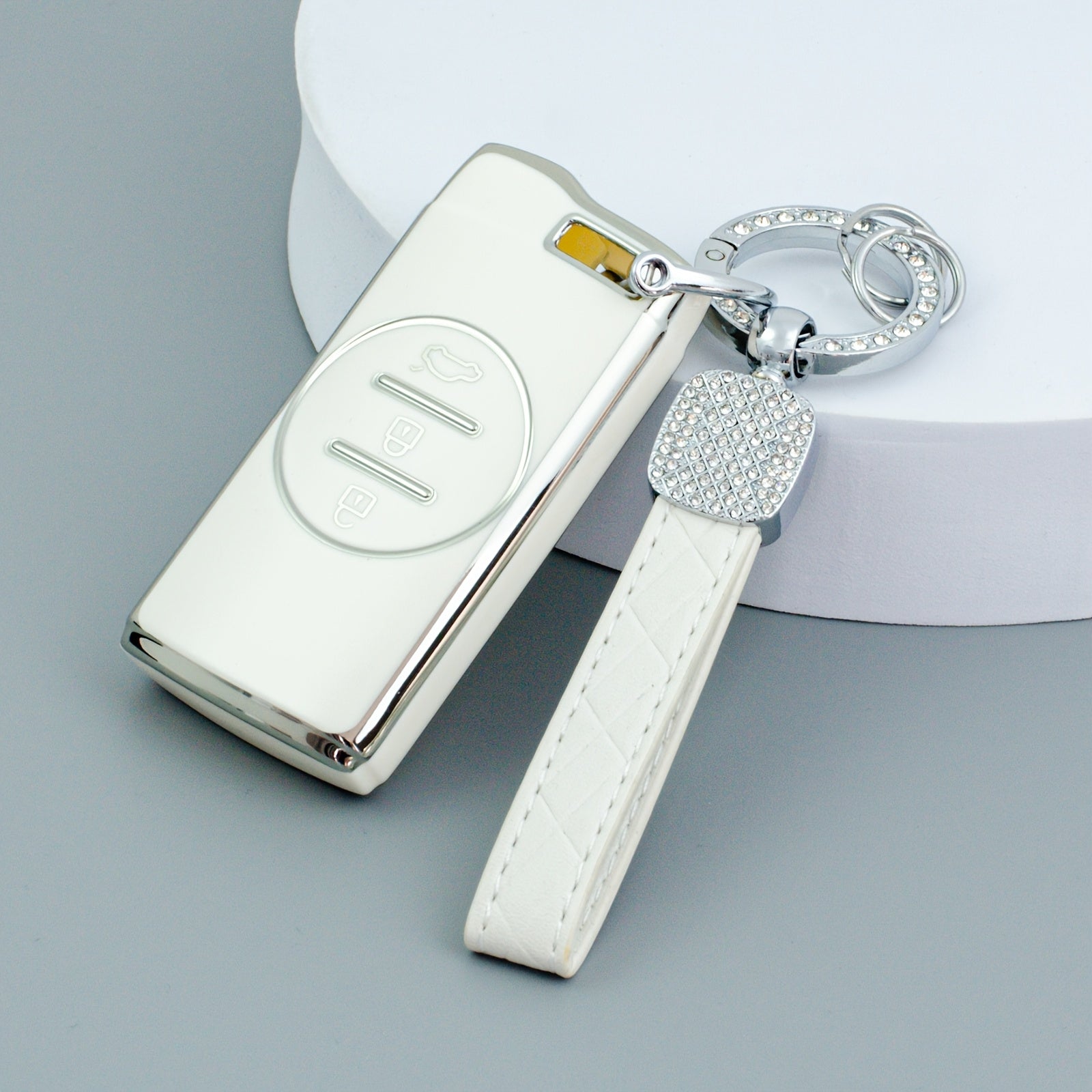 Universal Soft TPU Key Fob Cover With Keychain for Car Remote