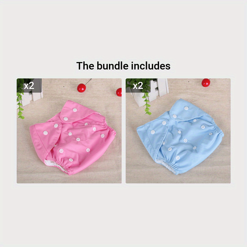 Reusable Diaper Pants for Toddlers Waterproof Washable Autumn Winter Multiple Colors