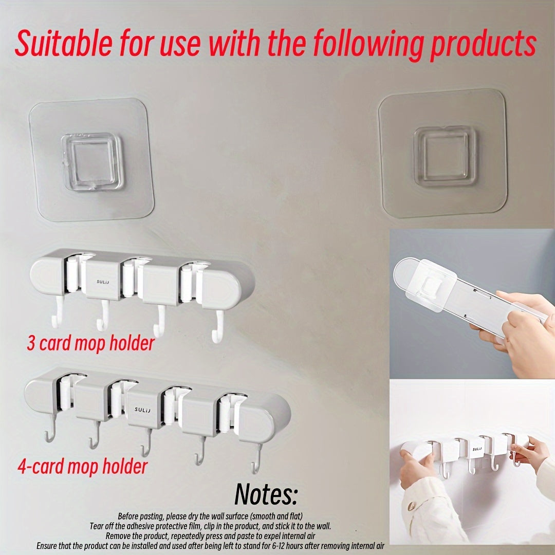 3-Piece Wall-Mounted Bathroom Accessories Set Adhesive No Holes Needed
