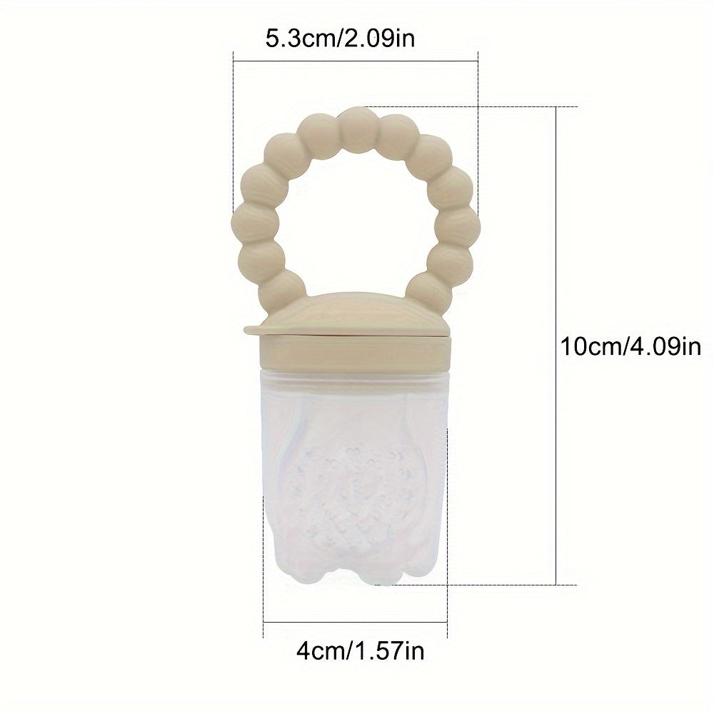 7-Piece Silicone Baby Food Feeder Set for 4-10 Months with Teething Nibblers