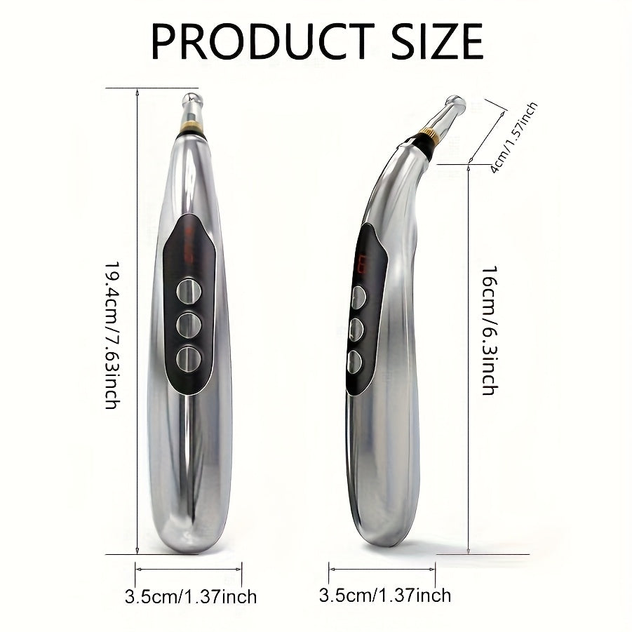 9-rejimli sozlash va bir nechta massaj qalam boshlariga ega bo'lgan portativ 7-in-1 massaj qalam. Mukammal sovg'a.