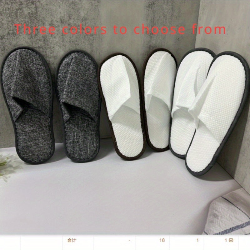 Unisex Non-Slip EVA Slippers for Hotel and Home Use All-Season Solid Color