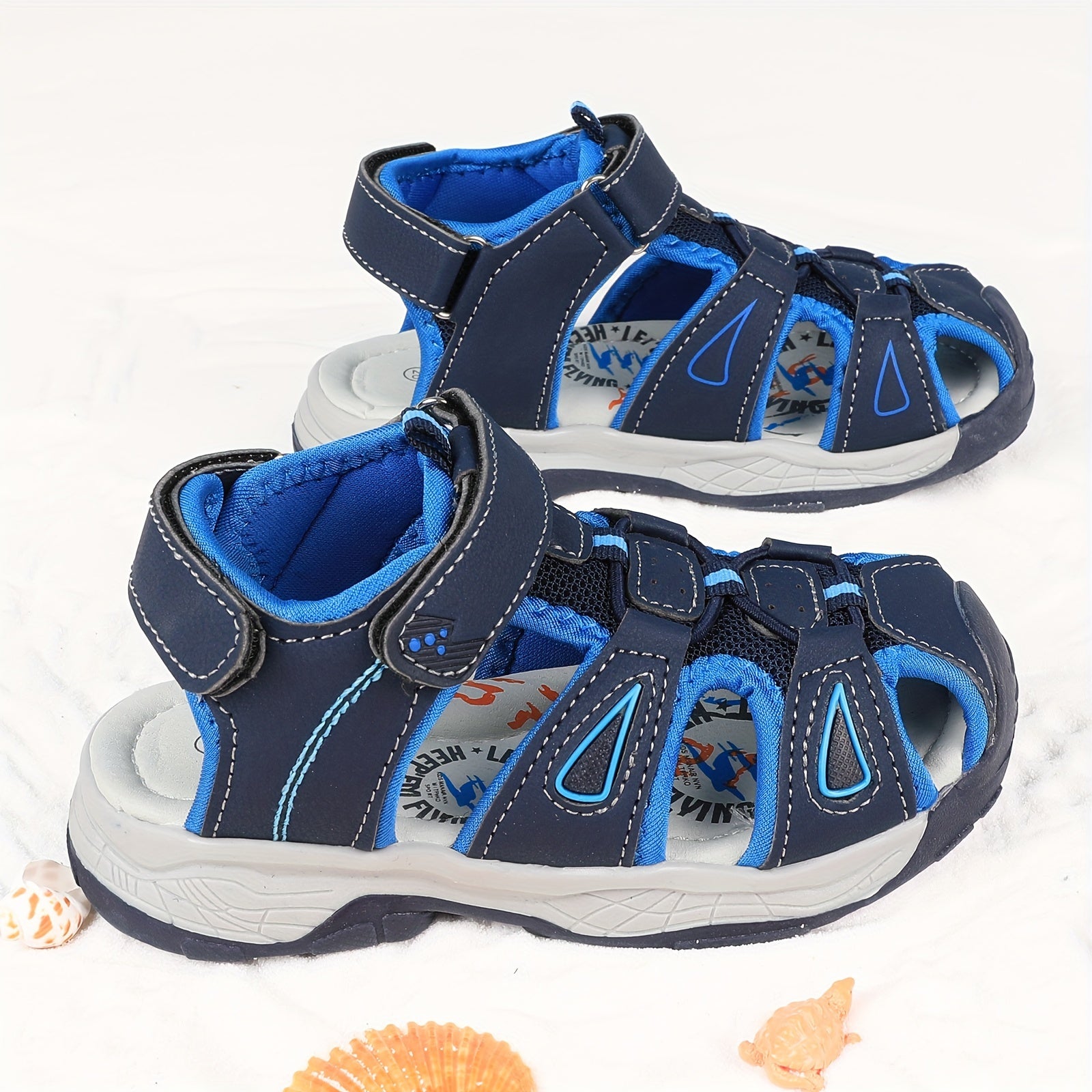 Kids' Sport Sandals for Boys and Girls, Closed Toe, Breathable, Summer Outdoor Shoes
