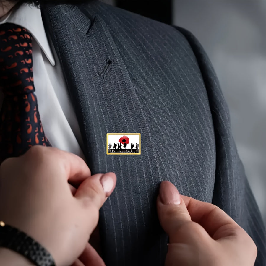 Memorial Soldier Service Brooches Set of 10 Vintage Military Lapel Pins