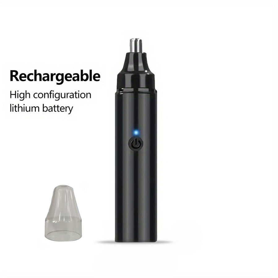 Recortadora recargable para nariz y orejas unisex, depilación facial sin dolor