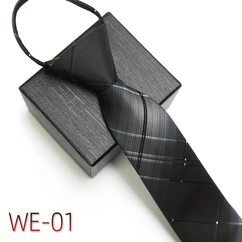 Men's Business Tie 7cm High-Density Striped Casual Formal Wedding Engagement