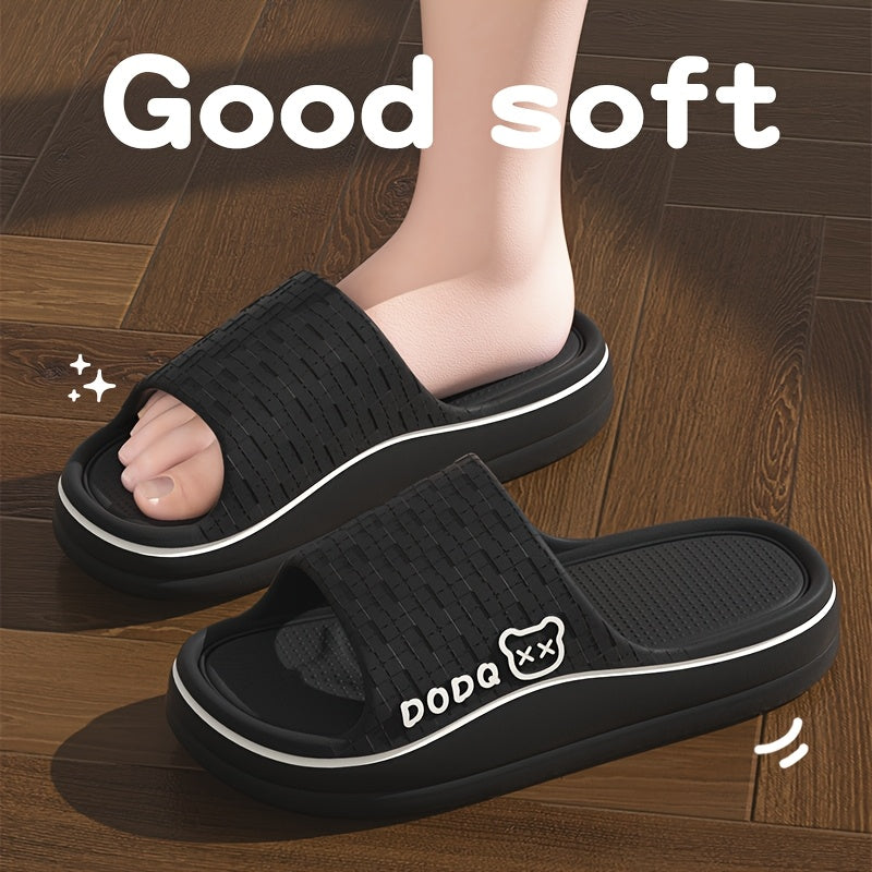 Женские EVA слайды - летние пляжные шлепанцы для бассейна и отдыха с принтом лапы