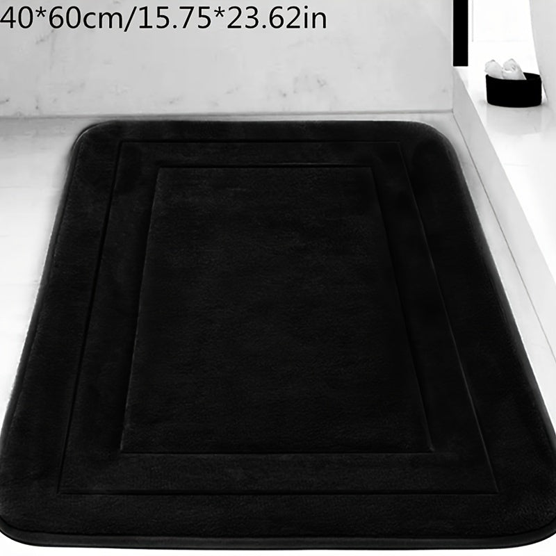 Absorbent Non-Slip Bathroom Floor Mat with Memory Foam PVC Bottom for Bathroom and Bedroom Use