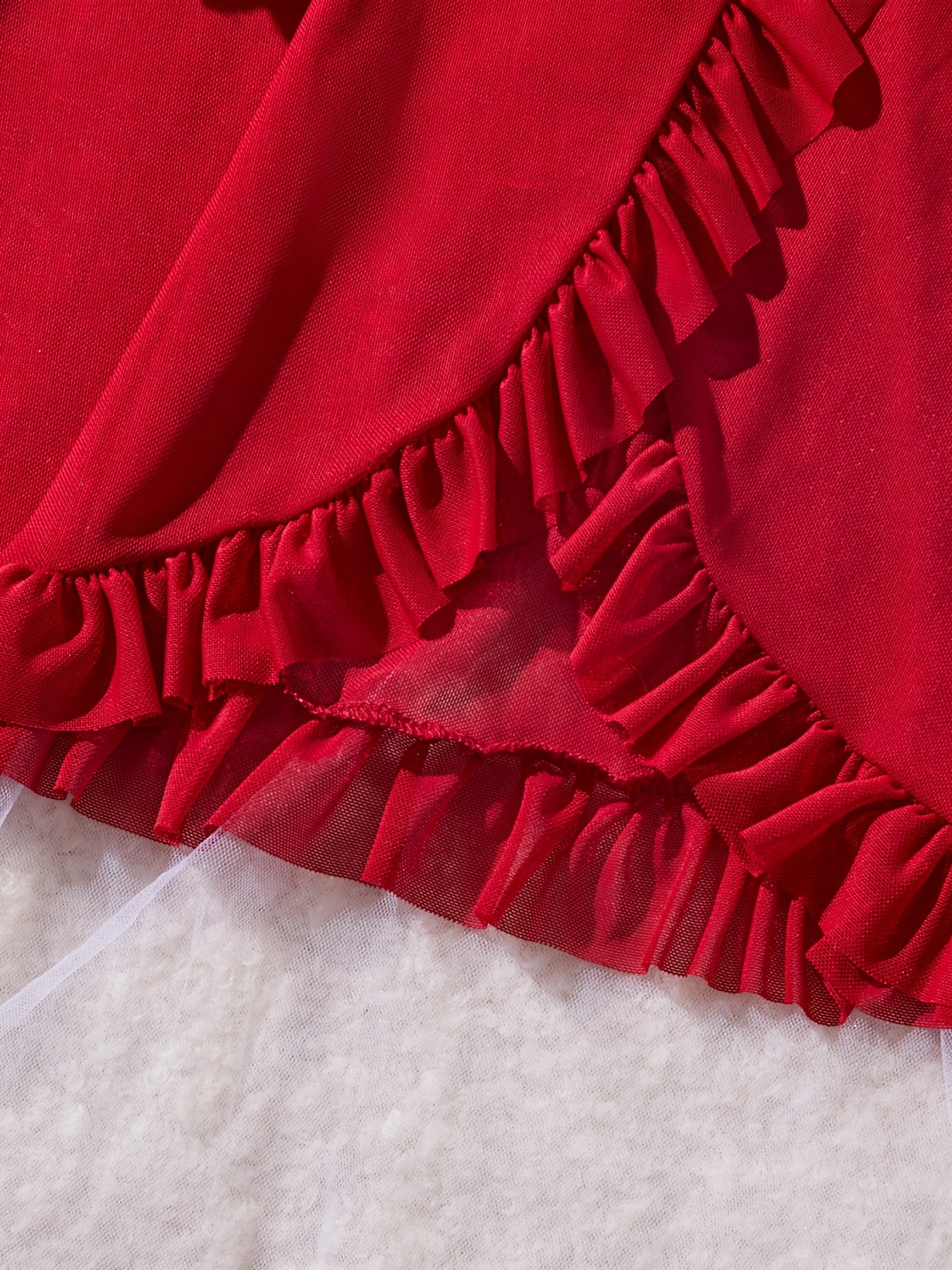 Plus Size Lace Trim Lingerie Sleepwear Set for Women Nightdress and Panty