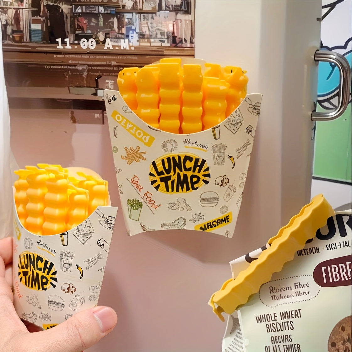 Набор из 12/24 клипс для хранения продуктов, органайзер для холодильника, многоразовый, из ABS-пластика