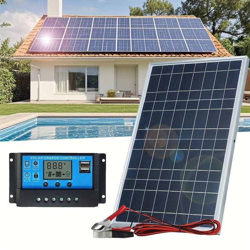Portable Solar Power Generator with Detachable Controller for Solar Charging