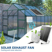 Набор солнечного вытяжного вентилятора 20 Вт, солнечная панель 8 дюймов, вентилятор высокой скорости вентиляции