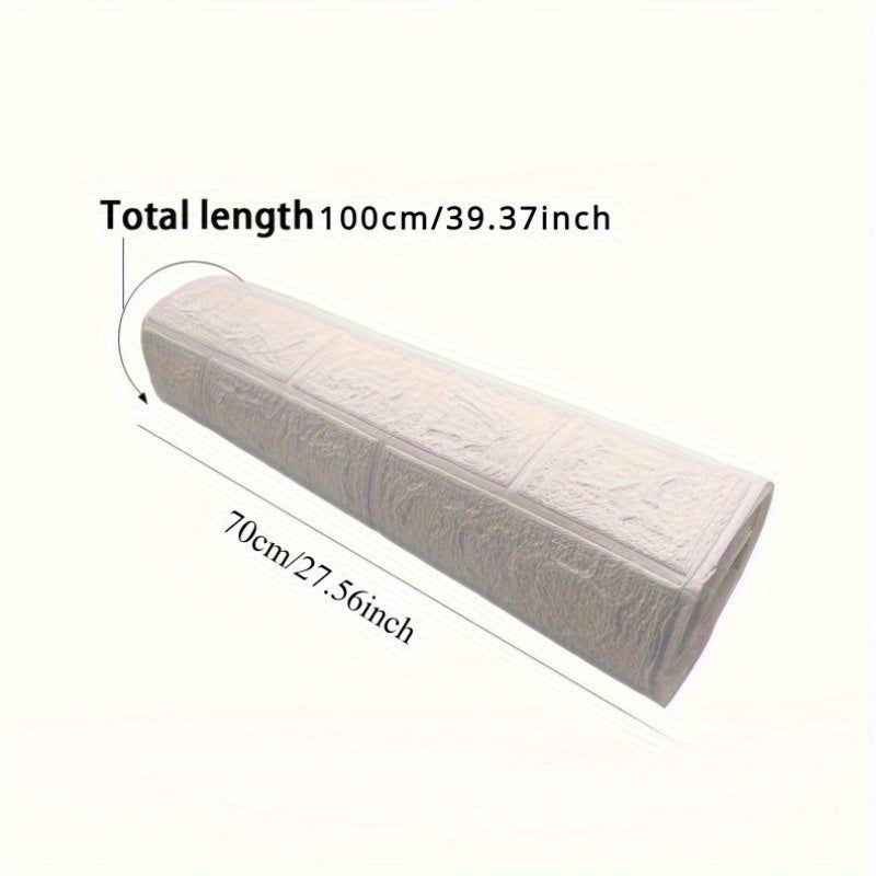 3D g'isht devor qoplamasi stikerlari, suv o'tkazmaydigan, zamonaviy ko'pik teksturasi, yotoqxona va uy bezaklari uchun