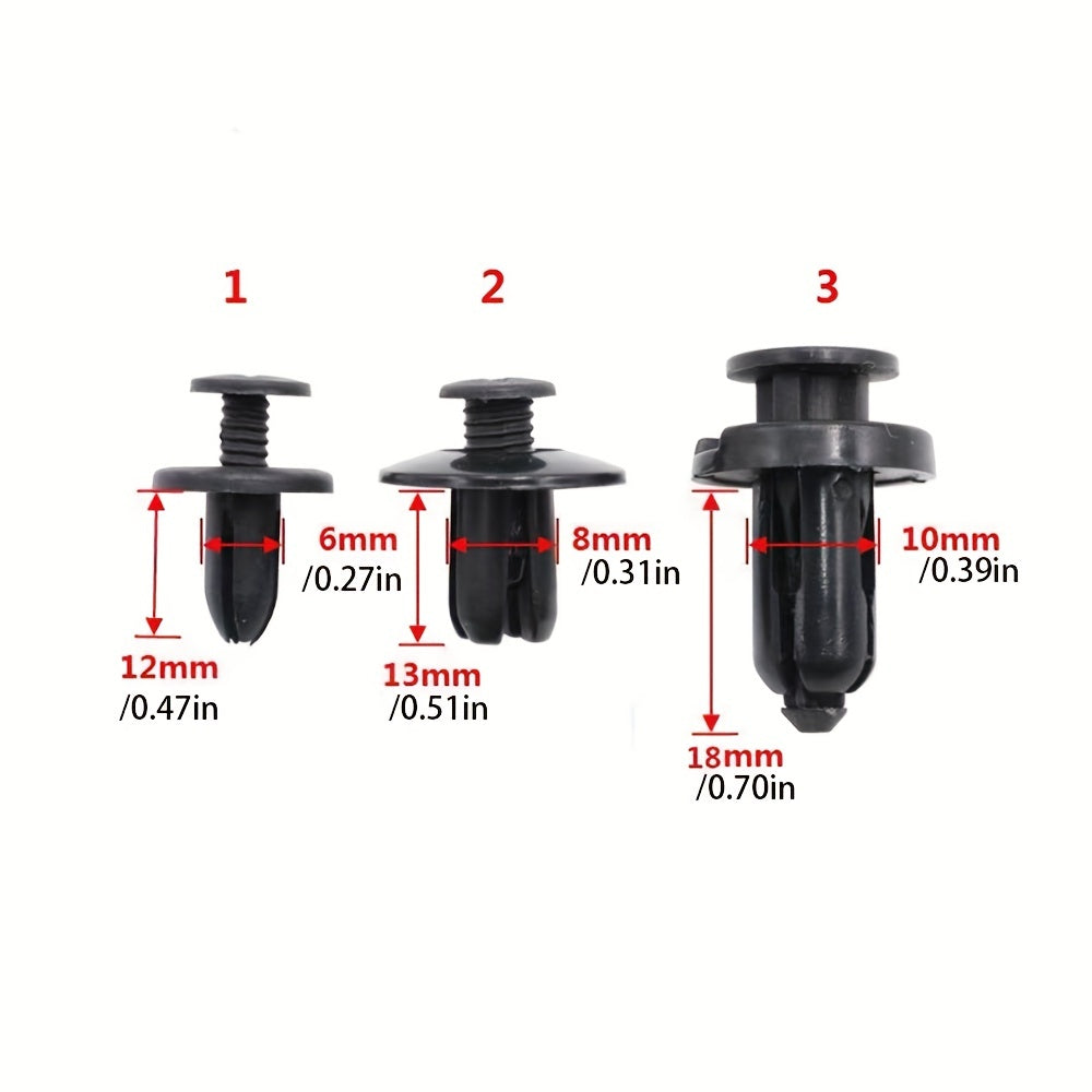 100/50 Pcs Car Clips Fastener Screws Bumper Interior Plastic Auto Replacement