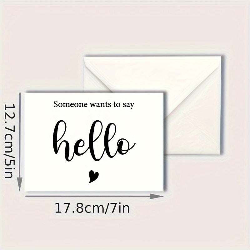 Pregnancy Announcement Card with Envelope for Family and Grandparents