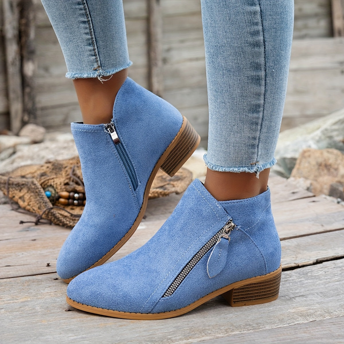 Women's Ankle Boots White Fashion Comfortable Casual Shoes